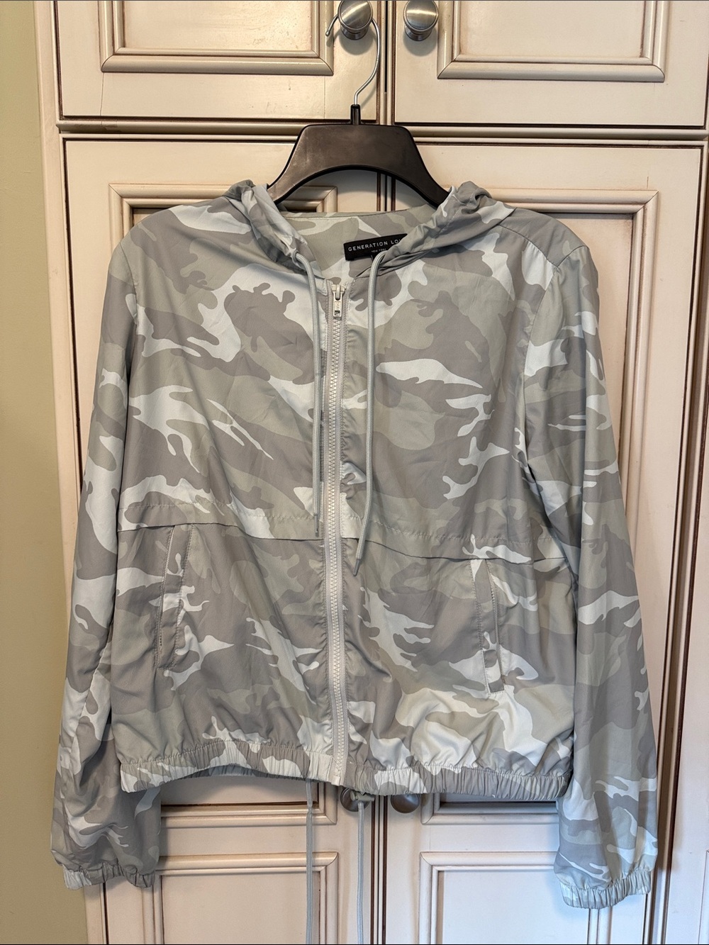 Generation Love green Camo Hooded Zip Jacket